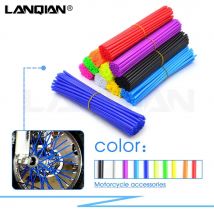 72pcs Universal Dirt Bike Motorcycle Wheel spoke skins cover For KAWASAKI KLX250S KLX300 KLX250 KDX220 KDX200 KDX50 KL250 KL650