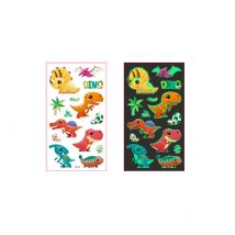 5pcs Happy Birthday Party Supplies Cartoon Luminous Tattoo Stickers Children Boys Girls Dinosaurs Unicorns Mermaid  Animals Sea