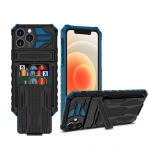 Fall für iPhone 15 14 13 12 11 Pro Max mit Karten halter Kicks tand Kameras chutz stoß feste Telefon abdeckung für iPhone xr xs max