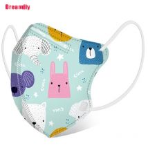 10PCS Individual Child Disposable Face Masks Kids Filter 4 Layer Ply mask Children Non-woven Anti-dust mask Sanitary mascarillas
