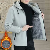 Herbst Winter Männer warm gepolsterte Jacken Mode Männer Fleece gefüttert Kapuzen mäntel Männer Outdoor Wind breaker Thermo jacken Kleidung