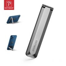 Oatsbasf Metal Invisible Phone Holder Foldable Stand For iPhone Xiaomi Magnetic L Shaped Vertical Kickstand Phone Back Sticker