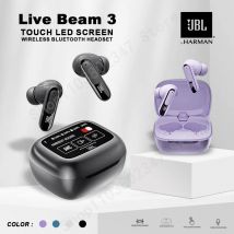 Original JBL LIVE BEAM 3 True Wireless Bluetooth headphone Noise Cancelling Earbuds LED Smart