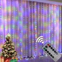 USB-Girlanden LED-Lichterkette 8-Modus Remote Weihnachts fee Girlande Vorhang Licht Dekor für Home Holiday dekorative Neujahrs lampe