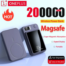 Oneplus 200000mAh Wireless Magnetic Power Bank 22.5W Fast Charging Portable External Battery PowerBank Magsafe for iPhone Huawei