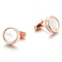 Hohe Qualität Mutter Perle Männlich Französisch Stil Hemd Manschettenknöpfe Für Herren Hochzeit Schmuck Geschenke Gäste Anzug Ärmel Knöpfe Shell Manschette