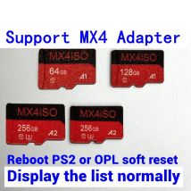 PS2 ISO-Karte 256G 128G 64G SD-Unterstützung MX4 und MC2SIO und MG2BOX Adapter TF SD Speicherkarte mehr PS2 SPIELE ISO-Installation
