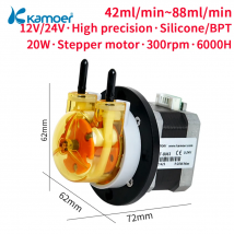 Kamoer 42ml/min KAS Peristaltic Pump 24V with 42 Stepper Motor Self-priming Pump 3 Rotors High Precision Dosing Pump