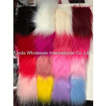 Verdicken Faux Fuchs Pelz Stoff, Kleidung Pelz Kragen Teppich Schrank Tischdecke material Handgemachte kunstpelz stoff,