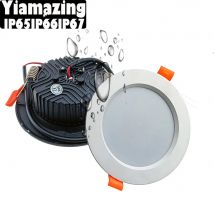 IP65 IP66 IP67 Faretto da incasso a LED impermeabile per esterni 220V 5W 7W 9W 12W 15W 18W 24W 30W Bagno WC Grondaia Lampada da soffitto Lampada spot