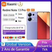 Xiaomi Redmi Note 13 Pro 4G, Smartphones, NFC, 120 Hz FHD+ AMOLED-Display, 67 W Aufladen,