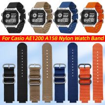 AE1200 Nylon Uhr Band Für Casio AE1200WH/1300/1000/1500 AE-1200 A158W A159 Outdoor Sport Strap 24*18mm Armband Zubehör