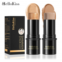 Hellokiss Wasserdichter, schimmernder Gesichtsbronzer, Textmarker, Glitzerkorrektor, Kontur-Illuminator-Stick, cremiges Rouge, Make-up-Kosmetik