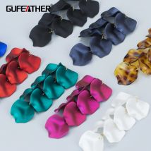 GUFEATHER MB81, Schmuckzubehör, Harz, Kupfer, Charms, handgefertigt, Schmuckherstellung, Ohrringherstellungszubehör, DIY-Anhänger, 2 Stück/Menge