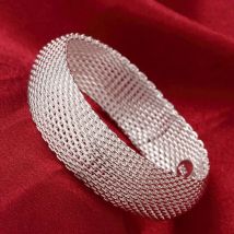 Trendiges Armband aus 925er-Sterlingsilber mit großen Armreifen, niedliche Charms für Damen, Damen, Modeschmuck, Anpassung, Manschette, Hochzeit, Luxus