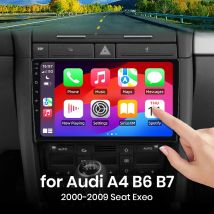 Per Audi A4 B6 B7 2000-2009 Seat Exeo Wireless CarPlay per Apple Android Auto Autoradio GPS Multimedia Stereo
