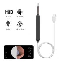 Smart Visual Ohr reiniger HD Ohr stöpsel Otoskop USB C Aufladen Endoskop Wachs entfernungs werkzeug Mini-Kamera für Android PC