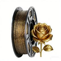 3D-Drucker-Filament Galaxy Glitter PLA Filament 1,75 mm 3D-Druckfilament, Valentinstagsgeschenk, schwarzes Glitzer-Gold, 250 g, Spule