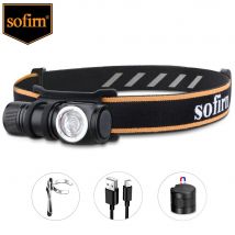Sofirn HS10 USB C akumulator Mini 16340 latarka czołowa 1100lm LH351D 90CRI kątowa latarka TIR optyka z magnesem ogon 2 grupy