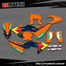 DSMTECH Für KTM SX SXF XC XCF 250 300 350 450 2023 2024 2025 EXC EXCF XCW 2024 2025 2026 Grafik Aufkleber Aufkleber Hintergrund 005