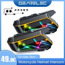 Gx12 10 Fahrer Gruppe Mesh Motorrad Gegensprechanlage 2km Motorrad Bluetooth Kommunikation Motorrad Inter phone FM Radio Musik teilen