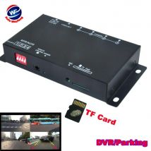 Auto-DVR-Recorder, 9–36 V, Einparkhilfe, Videoschalter, Kombinationsbox, 360 Grad links/rechts/vorne/hinten Kamera