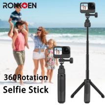 Ronkoen 360° Rotation 40CM Selfie Stick Foldable Tripod For GoPro Hero 13 12 11 10 9 8 7 6 5 Insta360 DJI Osmo Action 3/4/5Pro