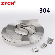 304 in acciaio inox fascetta avvolgicavo fibbia StrapLive tubazione industriale metallo Marine Hoop Belt scatola elettrica cartello