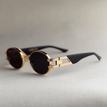 Metall Steampunk Marke Sonnenbrille Frauen Luxus Metall Runde Punk Mode Männer Sonnenbrille Trend Designer Brillen UV400