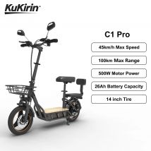KuKirin C1 Pro Scooter elettrico pieghevole per adulti con sedile E-Scooter 45 km/h Monopattino elettrico 500W Skateboard Kickboard