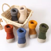 Winter warme Babys chuhe Bonbon farben verdicken erste Schuhe Baby Kleinkind erste Wanderer Kinder weiche Gummis ohle Schuh Anti-Rutsch-Stiefel