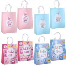 Geschlecht offenbaren Geschenkt üten rosa blau Baby Mädchen Liebe Papiertüten Geschlecht offenbaren Jungen oder Mädchen Party Baby Dusche Dekoration Lieferungen