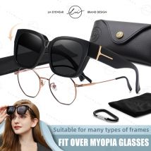 LM Brand Ultralight TR-90 Cover Optical Glasses Fit Over Glasses Polarized Sunglasses Men Women Driving Eyewear Anti-Glare UV400