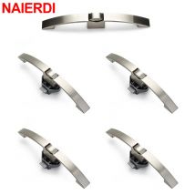 NAIERDI 5PCS Camper Car Push Lock con maniglia RV Boat Home Cabinet Cassetto Pulsante di chiusura Serrature Maniglia per mobili Hardware