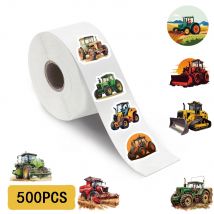500PCS Cartoon Traktor Rolle Aufkleber Skateboard Kunst Bild Laptops Graffiti PVC Wasserdichte Ästhetische Gemeinschaft Schlafsaal Sticke