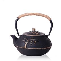 750ML Cast Iron Teapot Set Japanese Tea Pot Tetsubin Kettle Enamel Kung Fu Infusers Metal With Strainer Net Filter
