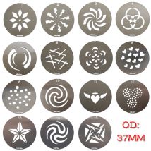 37 mm Außendurchmesser, Muster-GOBO-Einsatz für kontinuierliches Licht, Gobo-Rotator über Laternen zur Atmosphärengestaltung für Bars, Geschäfte, Bühnen und mehr