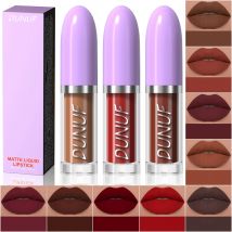 DUNUF Moisturizing Lip Gloss Matte Mist Lip Glaze Langanhaltender wasserfester Lippenstift Natürlich für alle Hauttypen