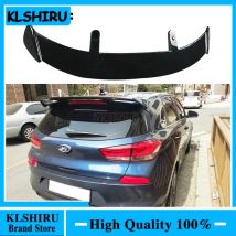 Für hyundai i30 i20 spoiler hochwertige abs carbon faser muster material auto heckflügel spoiler 2014-2018
