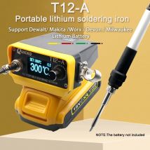 72W T12 stazione di saldatura a batteria saldatore per Dewalt/Makita/Milwaukee/Worx batteria 20V Max li-ion per riparazione fai da te