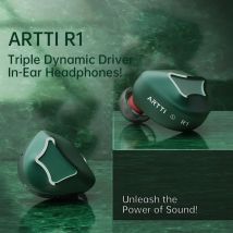 ARTTI R1 HIFI auricolare 2 + 1 Triple Dynamic Driver cuffie musicali In-ear con connettore staccabile 0.78 2pin cavo spina 3.5/4.4mm