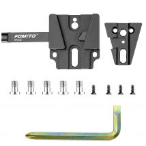 FOMITO CNC Aluminium V-Mount Basisstation Schnellwechselplatte Arca-Typ V-Lock Dreieck Blockmontageplatte