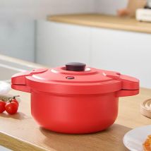 Mikrowellen-Schnellkochtopf, schnelles Mikrowellen-Kochgeschirr, multifunktional, 2,3 l, Schnellkochwerkzeug, Herd für Wohnheim, Arbeitsplatz, Campus