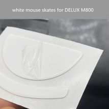 Sostituzione Mouse Skates Mouse Feet adesivo antiscivolo per Delux M618 M700 M800 TEFP White Arc Mouse scivola nastro antiscivolo