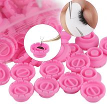 100 stücke Wimpern Verlängerung Kleber Tasse Wabenförmige Tattoo Tinte Pigment Halter Container Pfropfen Wimpern Hilfs Make-Up-Tool
