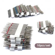 Professionelles Sicherheits-Diamant-Nagelbohrer-Set, 3/32 Zoll Hartmetall-Nagelhaut-Bits für elektrische Maniküre und Pediküre, 10-teilig