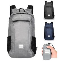 Borsa da trekking all'aperto Zaino portatile leggero da 20 litri Zaino ultraleggero pieghevole impermeabile pieghevole per donna uomo escursionismo in viaggio