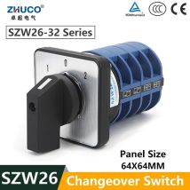 ZHUCO SZW26/LW26-32 32A Auf-Off-On 3 Position 1-4 Phase 1-0-2 Cam Automatische Umschalter D 101,1 D 202,2 D 303,3 D 404,4 240V