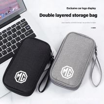Portable Car Storage Bag Phone Key ID Card Packet For MG 4 5 6 7 Cyberster ES5 ONE MG5 Scorpio ZS HS MARVEL-R Hector MG3 EZS EV