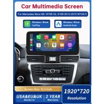Touch Display Multimedia Player for ML W166 GL X166 2012-2015 NTG4.5 GPS Carplay Screen